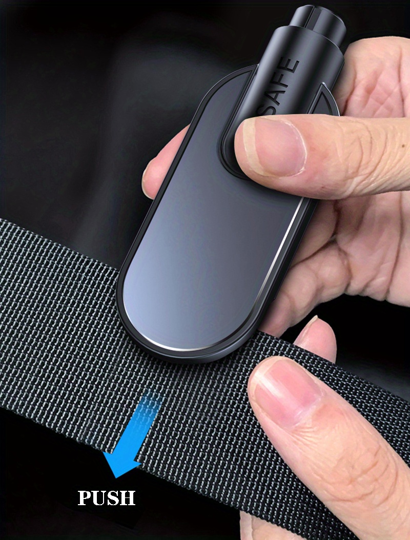 Car Safety Hammer Spring Loaded Window Breaker Glass Breaker And Seat