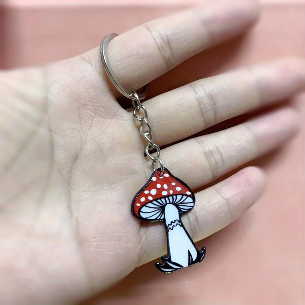 Mushroom Diamond Art Keychain, This Cute Rhinestone Keychain is Suitable  for Women&men's Purse/backpack/car/airpod/iphone. 