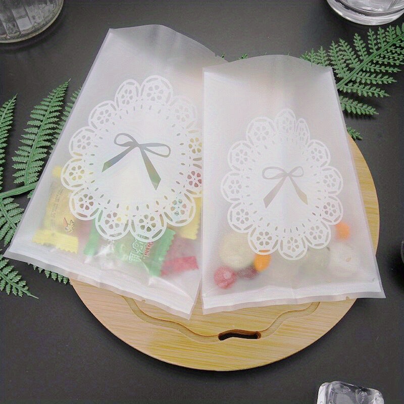 50-Pack Halloween Cauldron Treat Bags With Handles - Clear Resealable Plastic Goodie Bags For Candy & Party Favors