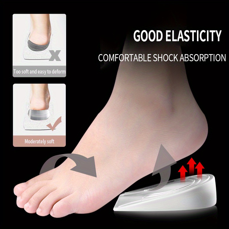 Silicone Gel Height Increase Insole Heel Lifting Inserts Temu Hungary