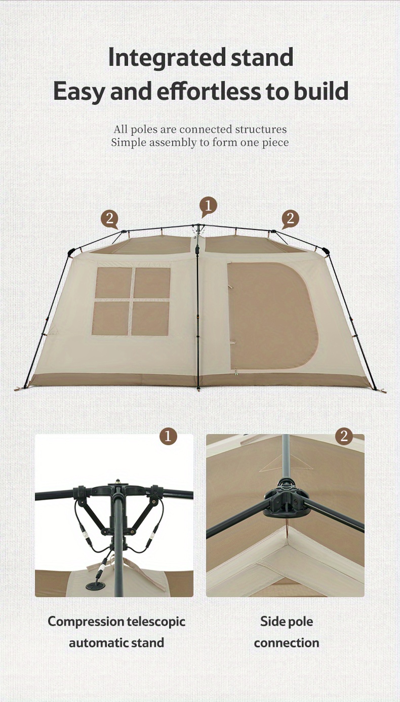 village 13 automatic tent two bedrooms   living room tent for camping Product details 2