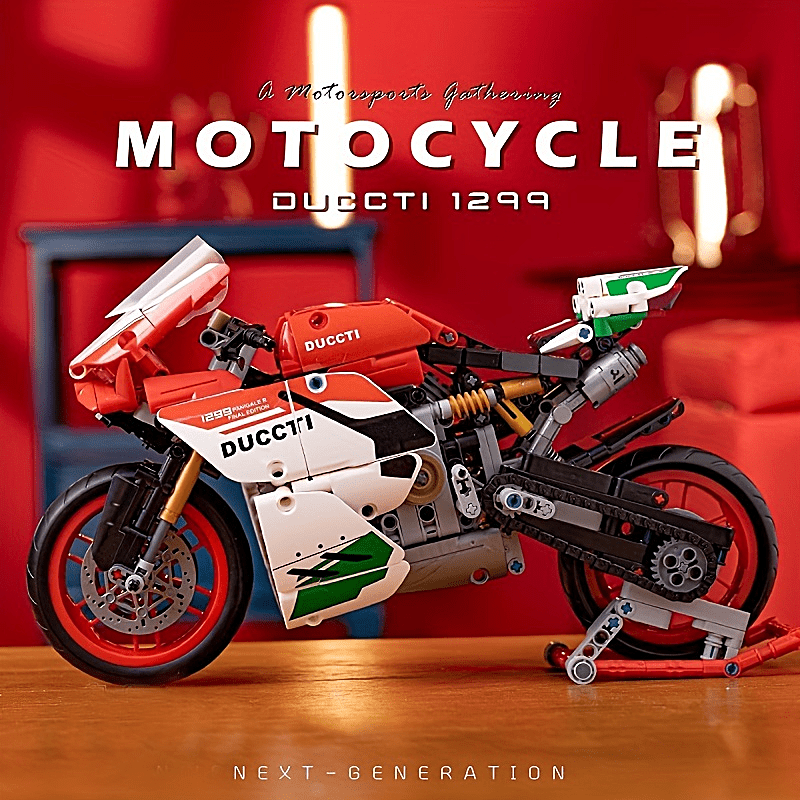 boy motorcycle building blocks model Temu United Arab Emirates