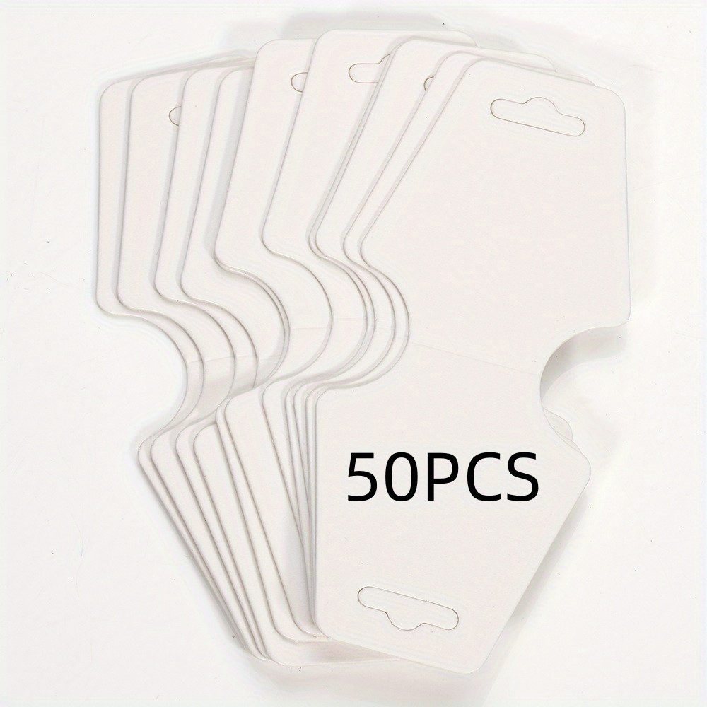 50-Pieces Foldable Adhesive Cards Multipurpose Labels Bracelet Display Cards