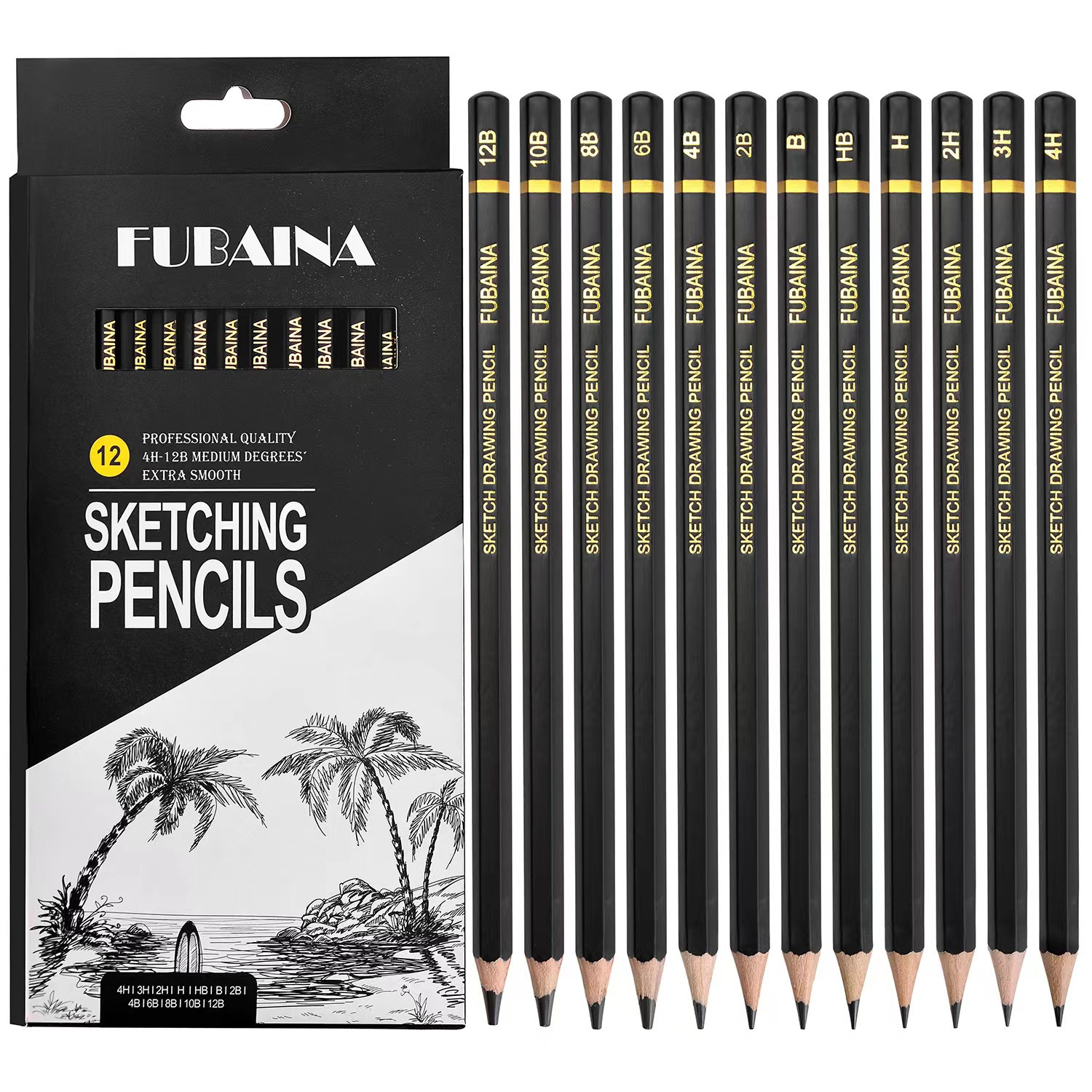 Prang 02258 Professional Artist Drawing/Drafting Pencil Set (4