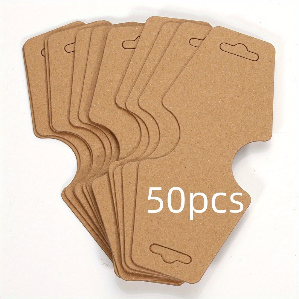 50/100pcs Jewelry Display Cards For Package/Bracelet/Hair Tie