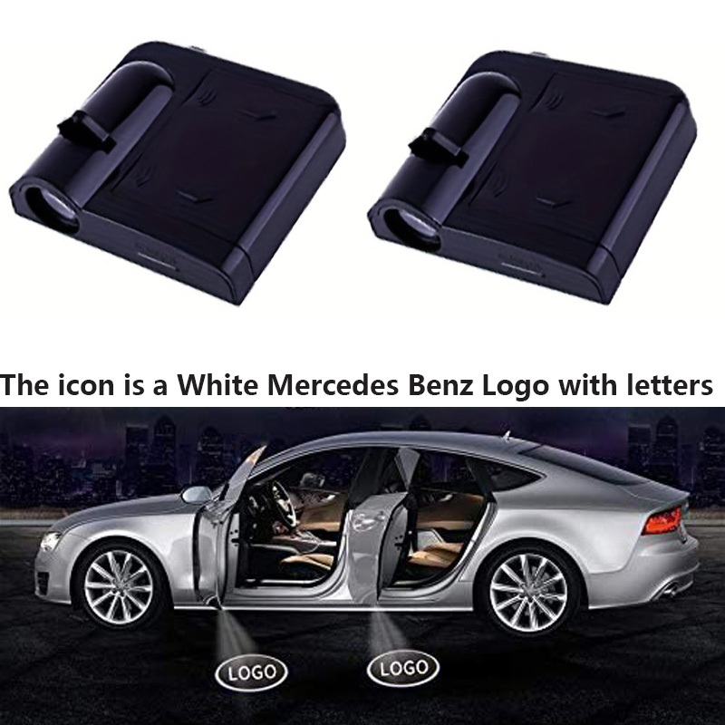 4Pcs Compatible con Luces LED de Bienvenida Mercedes Benz