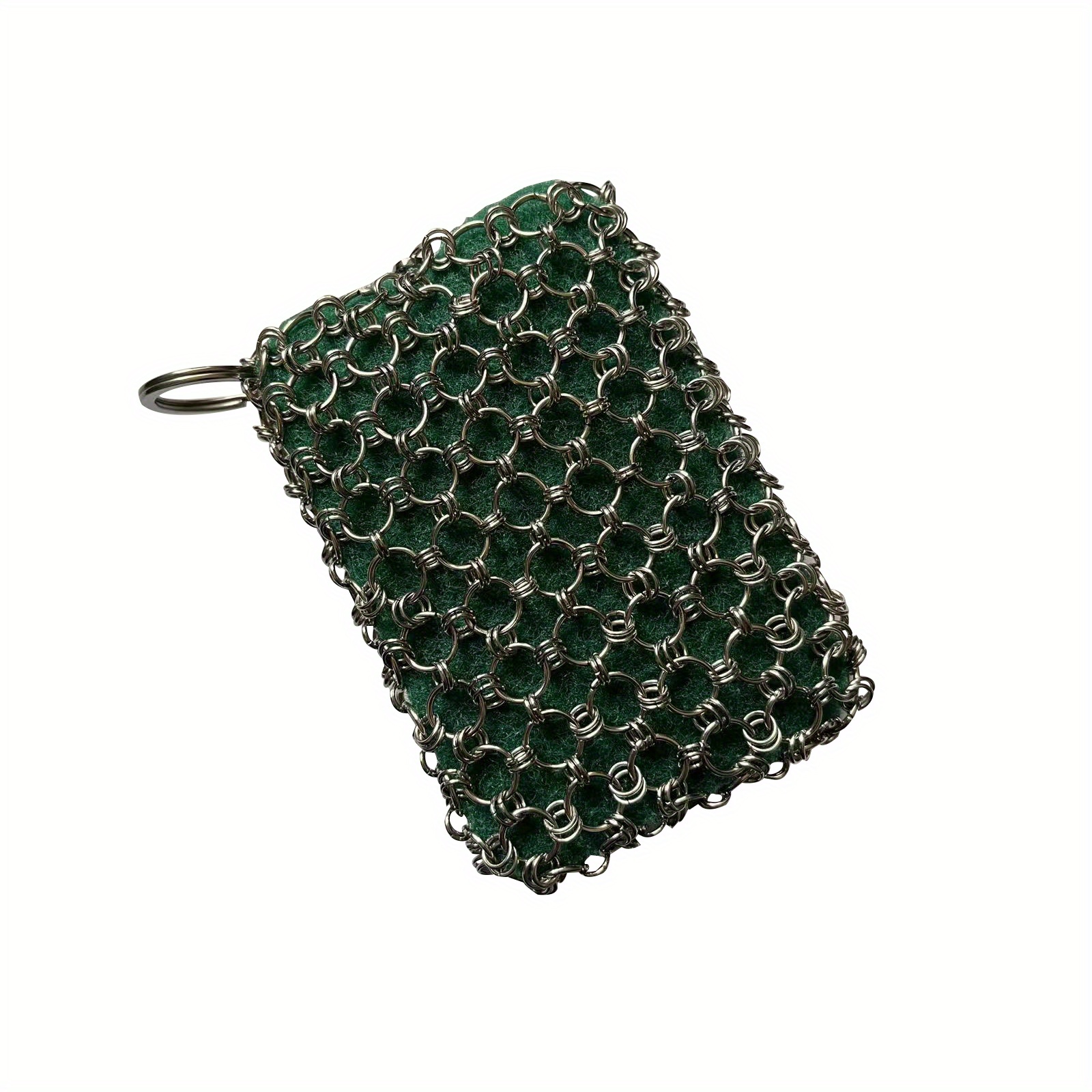 Cast Iron Skillet Cleaner, Upgraded Chainmail Scrubber Chain Scrub