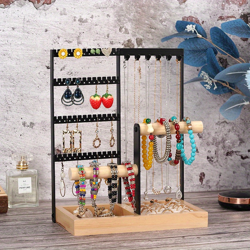 Jewelry Earring Organizer Wall Hanging Holder Necklace Display Stand Rack  Holder  eBay