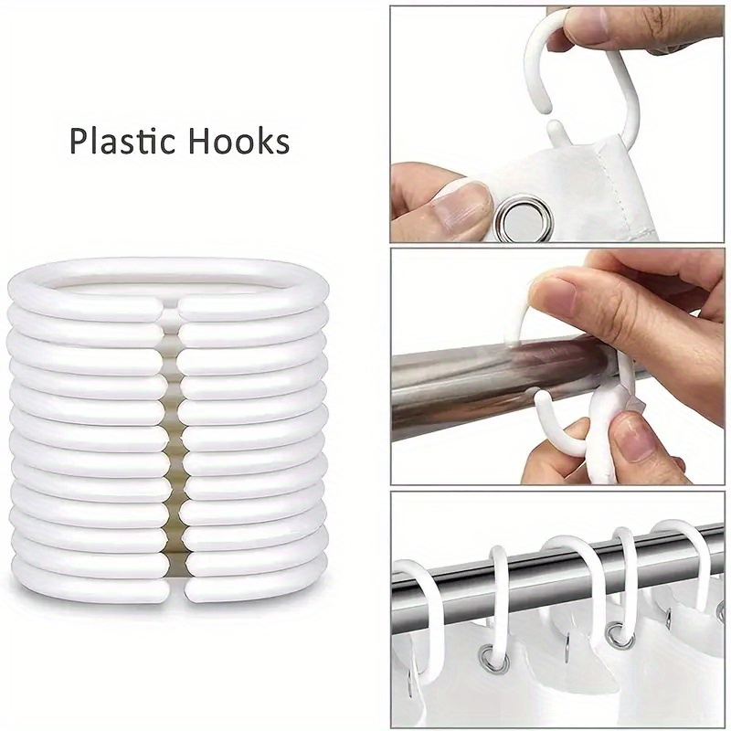 Non slip Gradient Marble Shower Curtain 12 Hooks Microfiber Temu