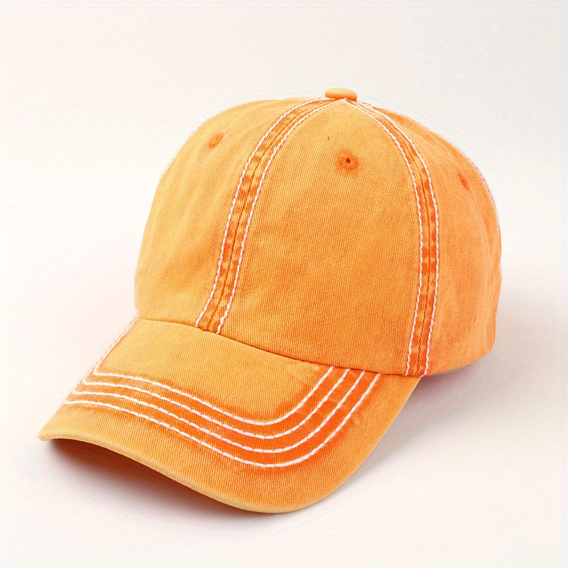 Cotton Baseball Cap Outdoor Sun Shade Soft Top Hat