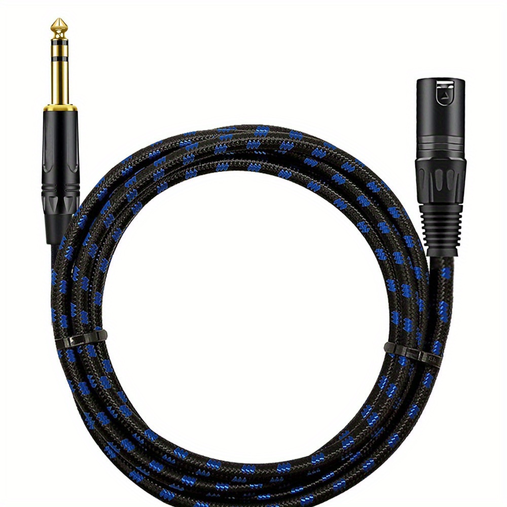 6.35mm TRS To XLR Jack Audio Cable 1/4 Inch TRS To XLR Patch Cable  Converter Interconnect Cable for Microphone Stage DJ Pro