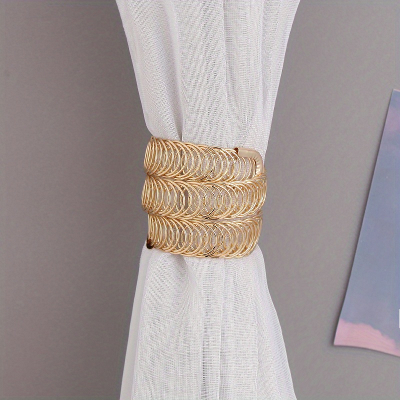 Metal Curtain Tiebacks Holdback Drapery Spring Curtain Temu United