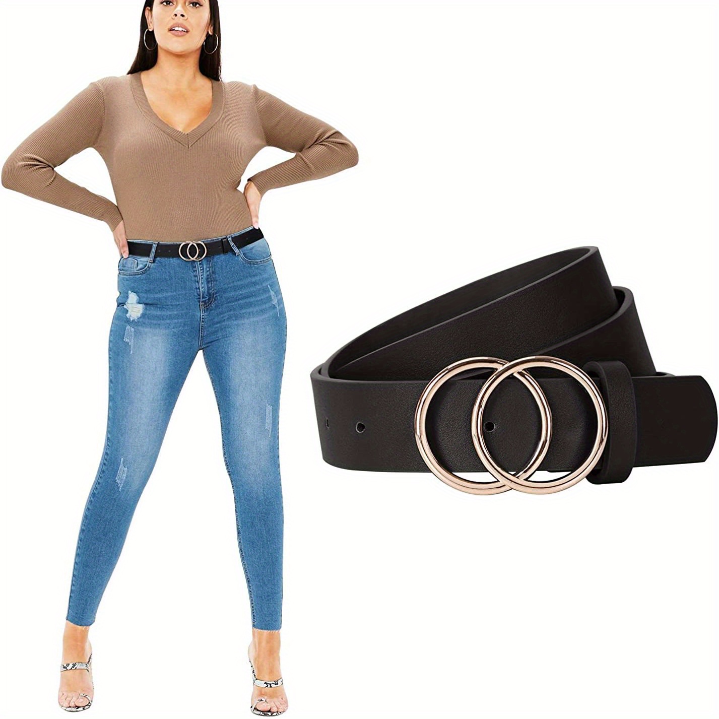 Broad on sale belt jeans