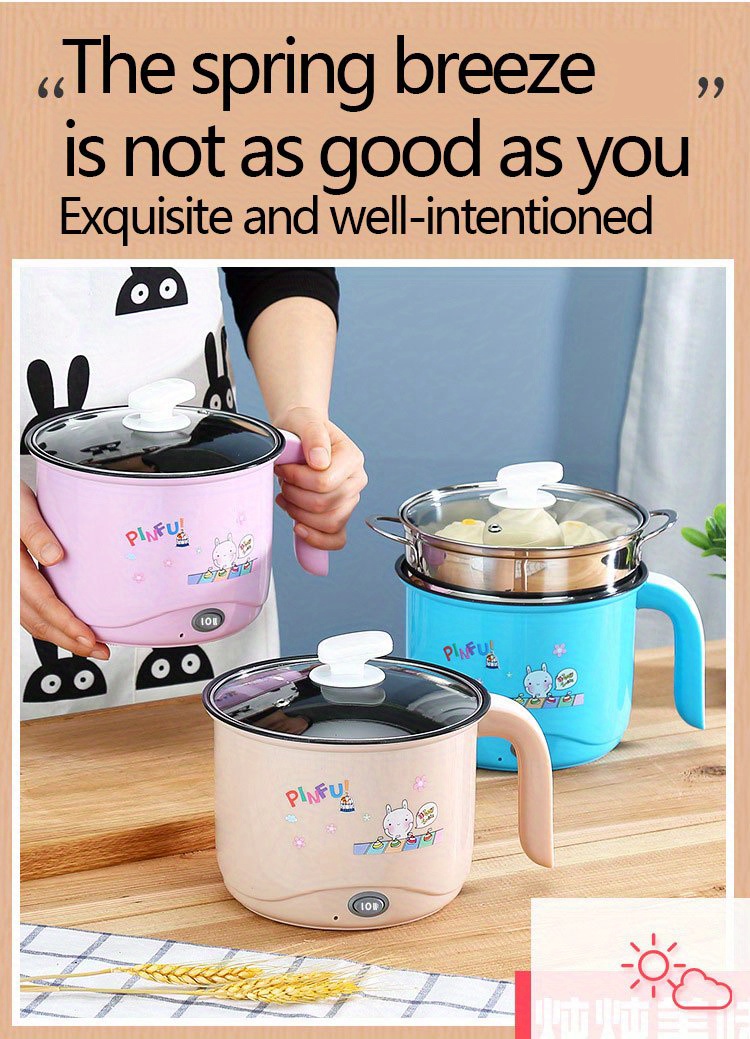 1pc au plug   electric rice cooker mini multi function electric rice cooker small   pot student     cooking noodle cooker multi functional cooking fire adjustable 1 8l details 16