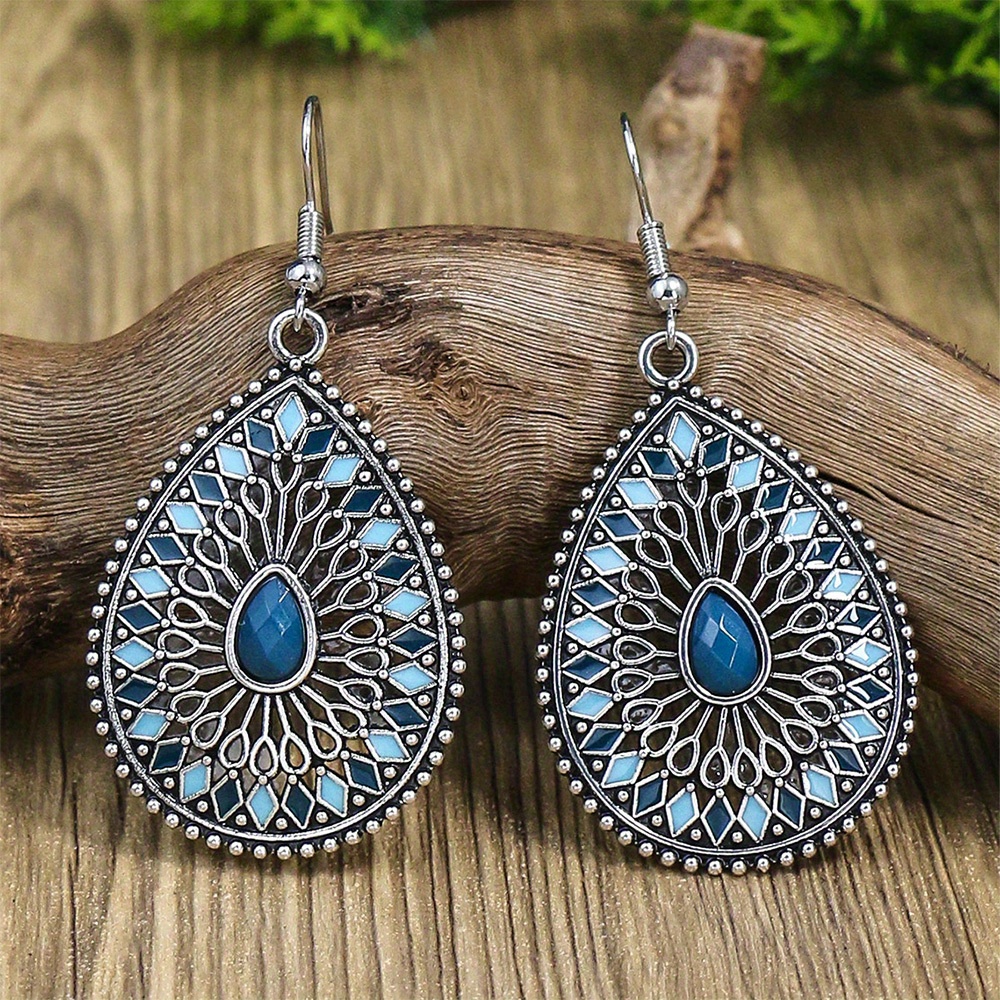 Monte Carlo Earring Blue and Silver