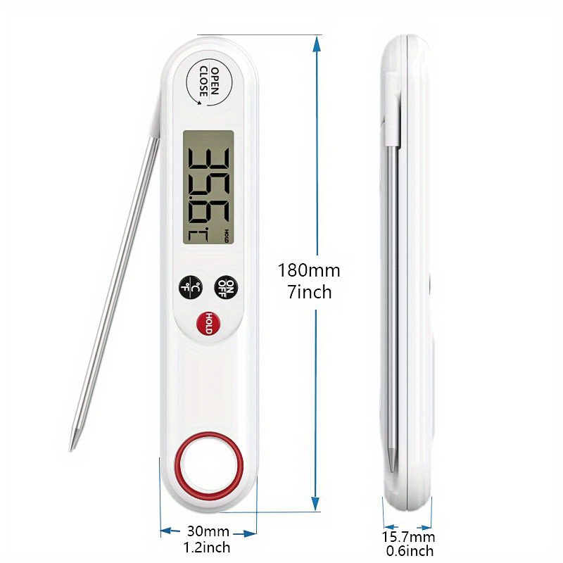 Waterproof Digital Instant Read Meat Thermometer With 4.6Folding