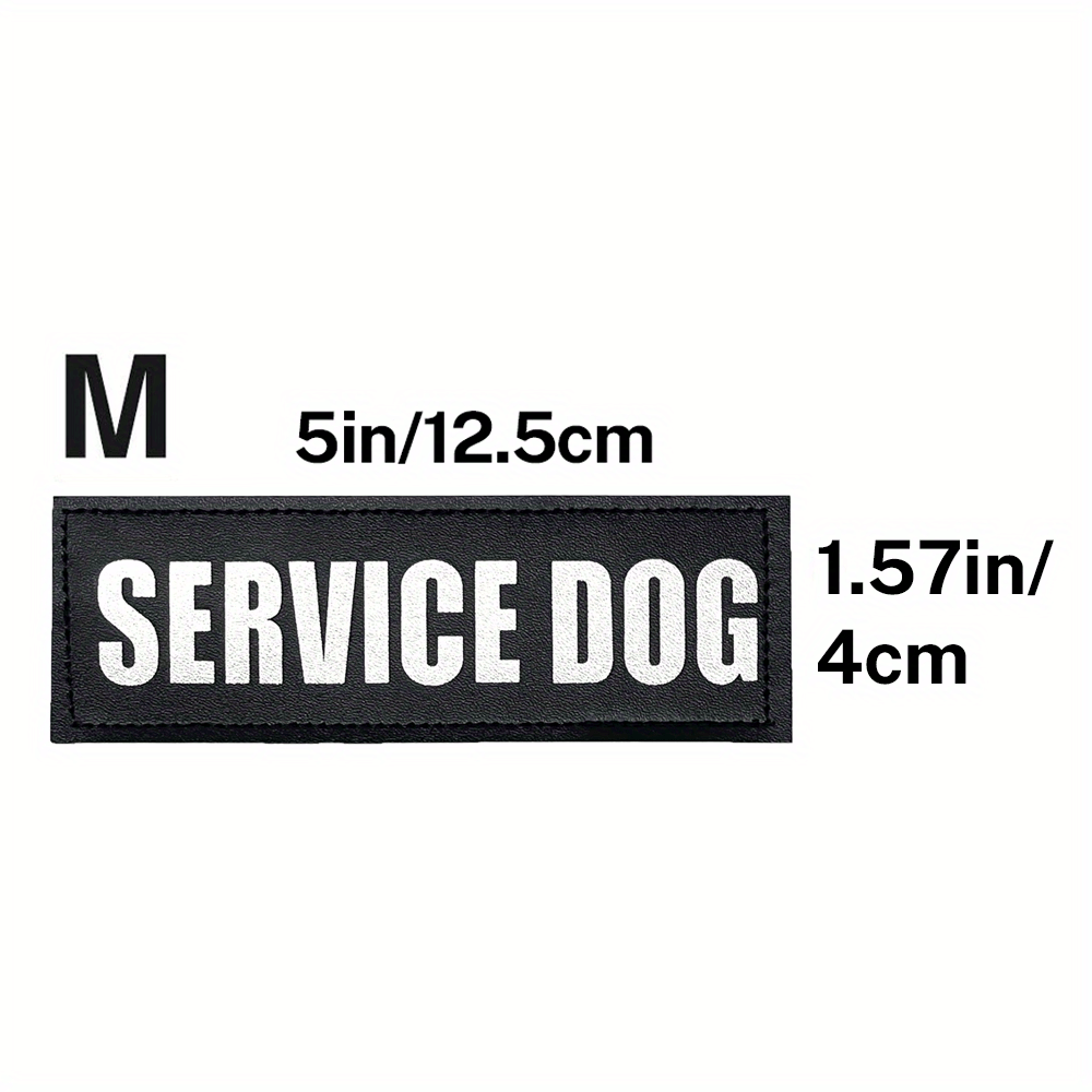 Reflective  Pet Dog Patches Hook Backing Service Dog - Temu