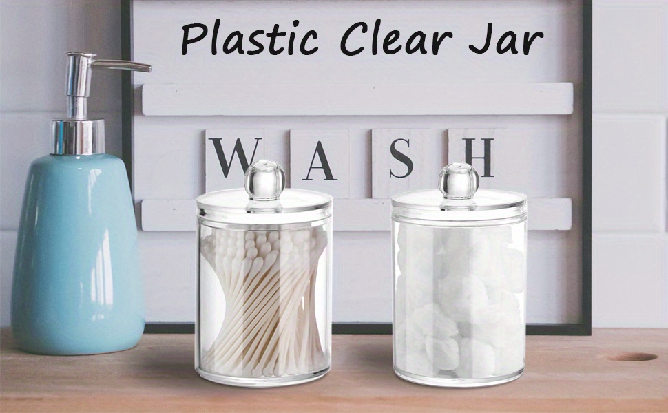 1pc Clear Travel Storage Box with Cover,Travel-Friendly Mini Storage Box  for Toothpicks, cleaning swab, and Organize Your Kitchen and Bathroom  Supplies in Style,Transparent Desktop cleaning swab Holder, cleaning swab  Jar, Dental Floss