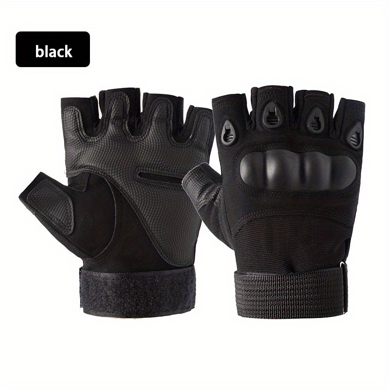 Zonkar Winter Black Tactical Half Finger glove Sports for  Knuckle,Hiking,Cyclling,Travelling,Camping,Outdoor,Boxing, Motorcycle  Riding, Solid Protective Men & Women Gloves - Buy Zonkar Winter Black  Tactical Half Finger glove Sports for Knuckle,Hiking