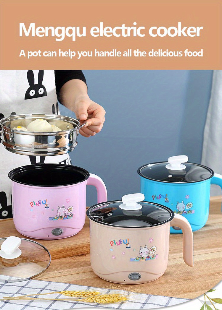 1pc au plug   electric rice cooker mini multi function electric rice cooker small   pot student     cooking noodle cooker multi functional cooking fire adjustable 1 8l details 1