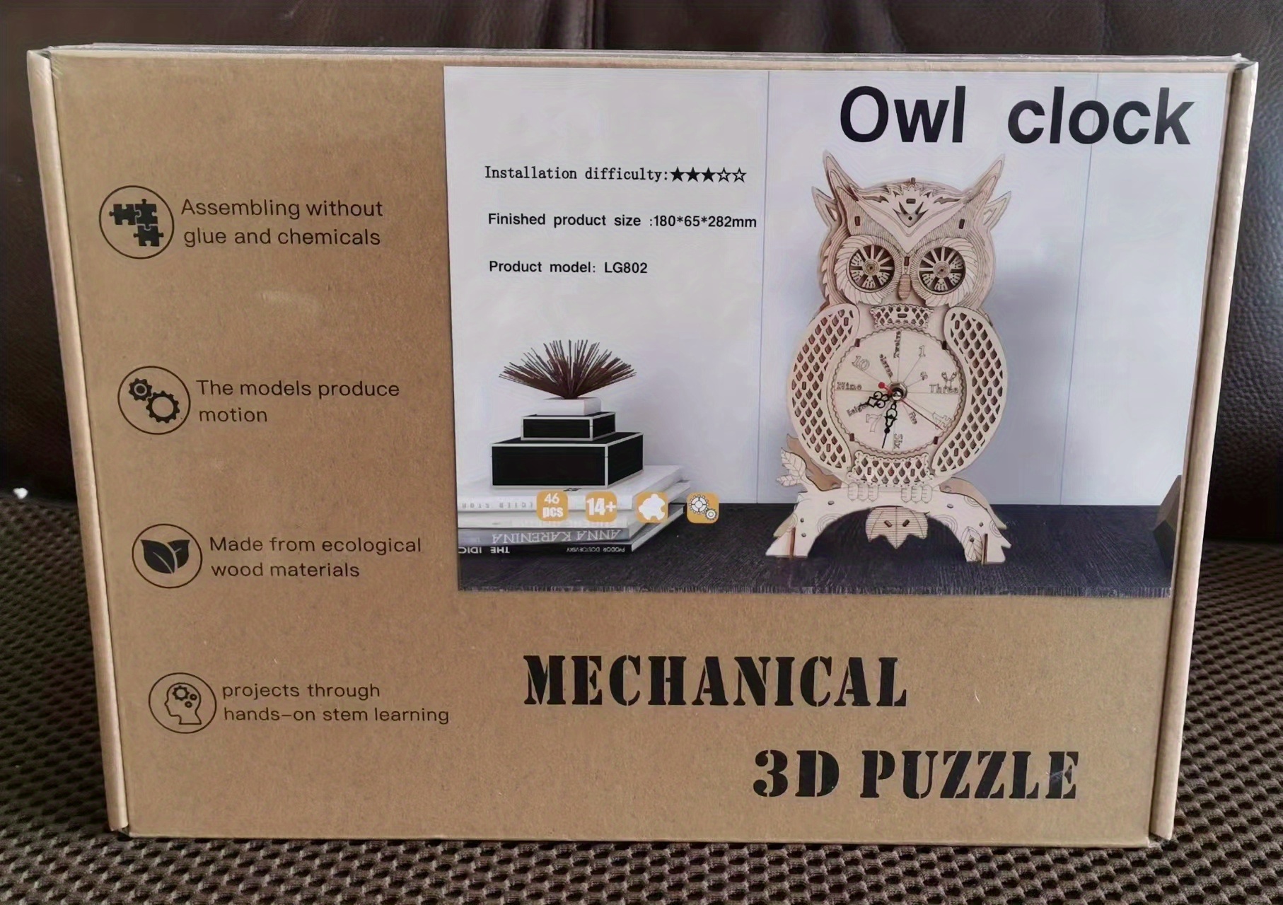 Nouveauté hibou zodiaque horloge 3D en trois dimensions Puzzle en bois  jouet créatif éducatif assemblée horloge vacances fête cadeau - Temu  Switzerland