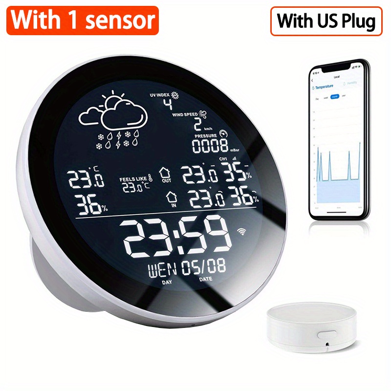 TUYA Weather Station Wireless Digital Indoor Outdoor Forecast