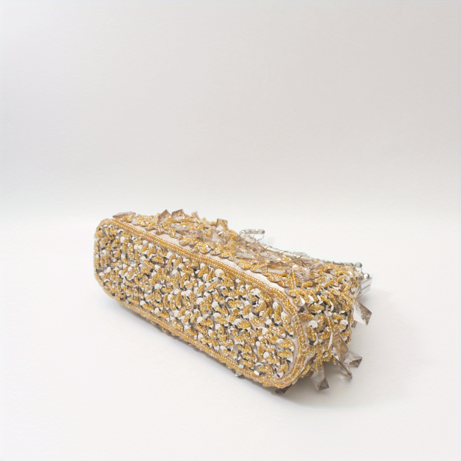 Acrylic Beaded Evening Bag, Elegant Tassel Clutch Purse, Women's