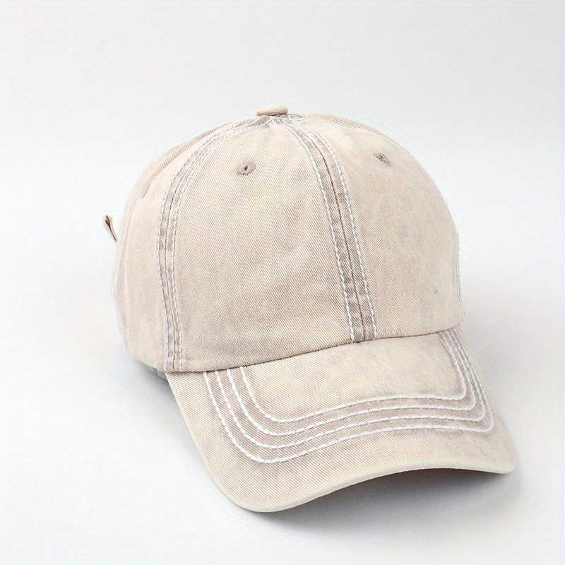 Cotton Baseball Cap Outdoor Sun Shade Soft Top Hat