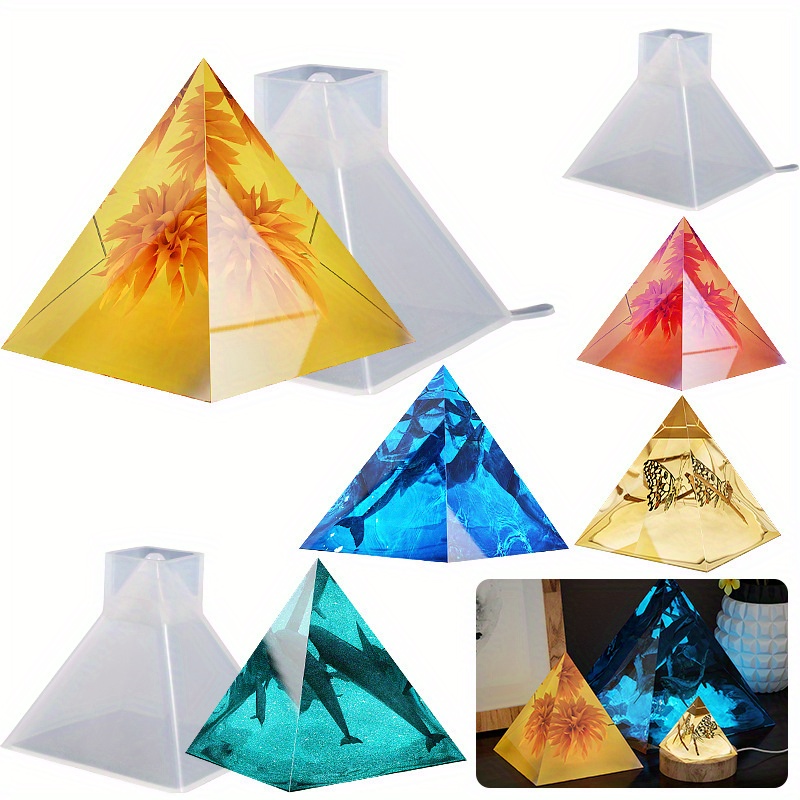 Silicone Pyramid Molds For Resin resin Pyramid Molds For Diy - Temu
