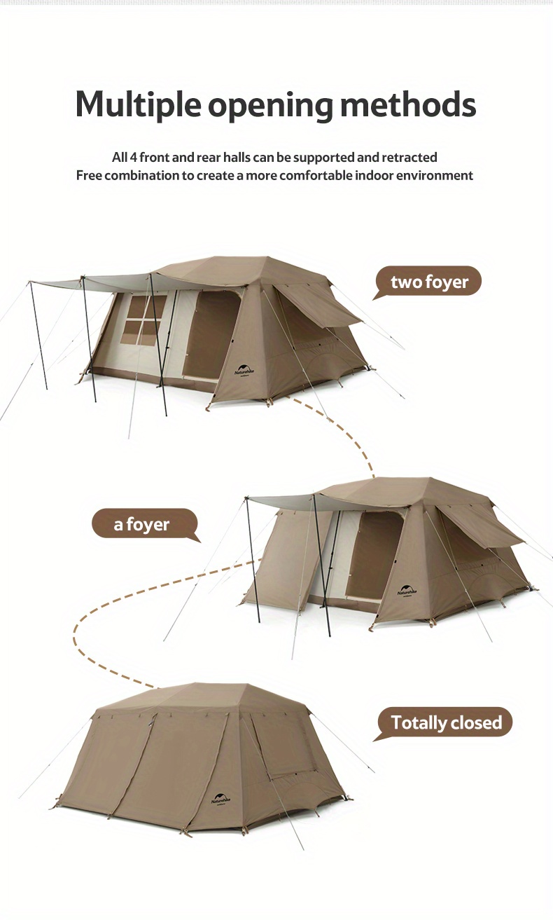 village 13 automatic tent two bedrooms   living room tent for camping Product details 3