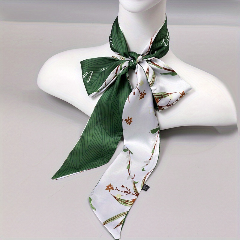 Foulard Ruban Étroitsourcing Map - Motif Cœur, 6 Couleurs - Polyvalent : Cheveux, Cou, Sac, Poignée - Cadeau Chic Femme - 13