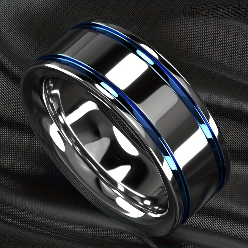 Blue stainless on sale steel ring