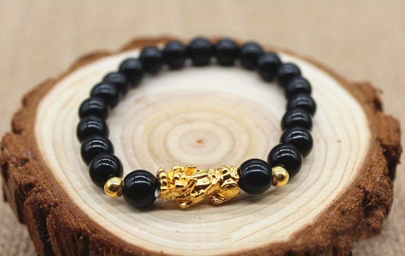 imitation agate bracelet pixiu bead bracelet bangle gifts details 2