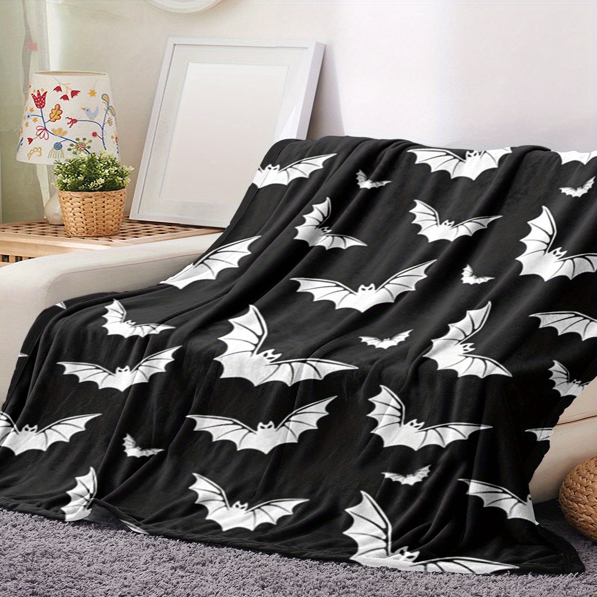 Black bed throw discount blanket