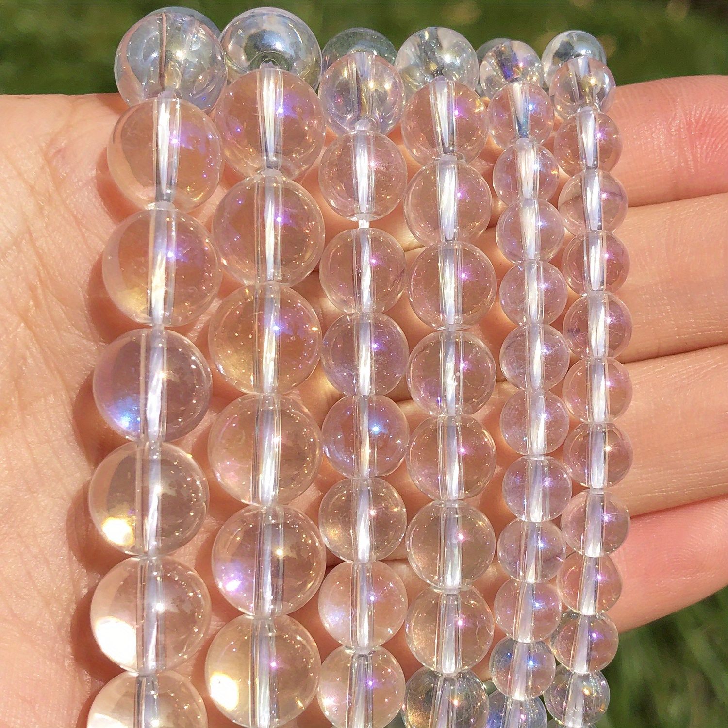Round Glossy 6mm 8mm 10mm 12mm 14mm Crystal Glass Loose Beads for