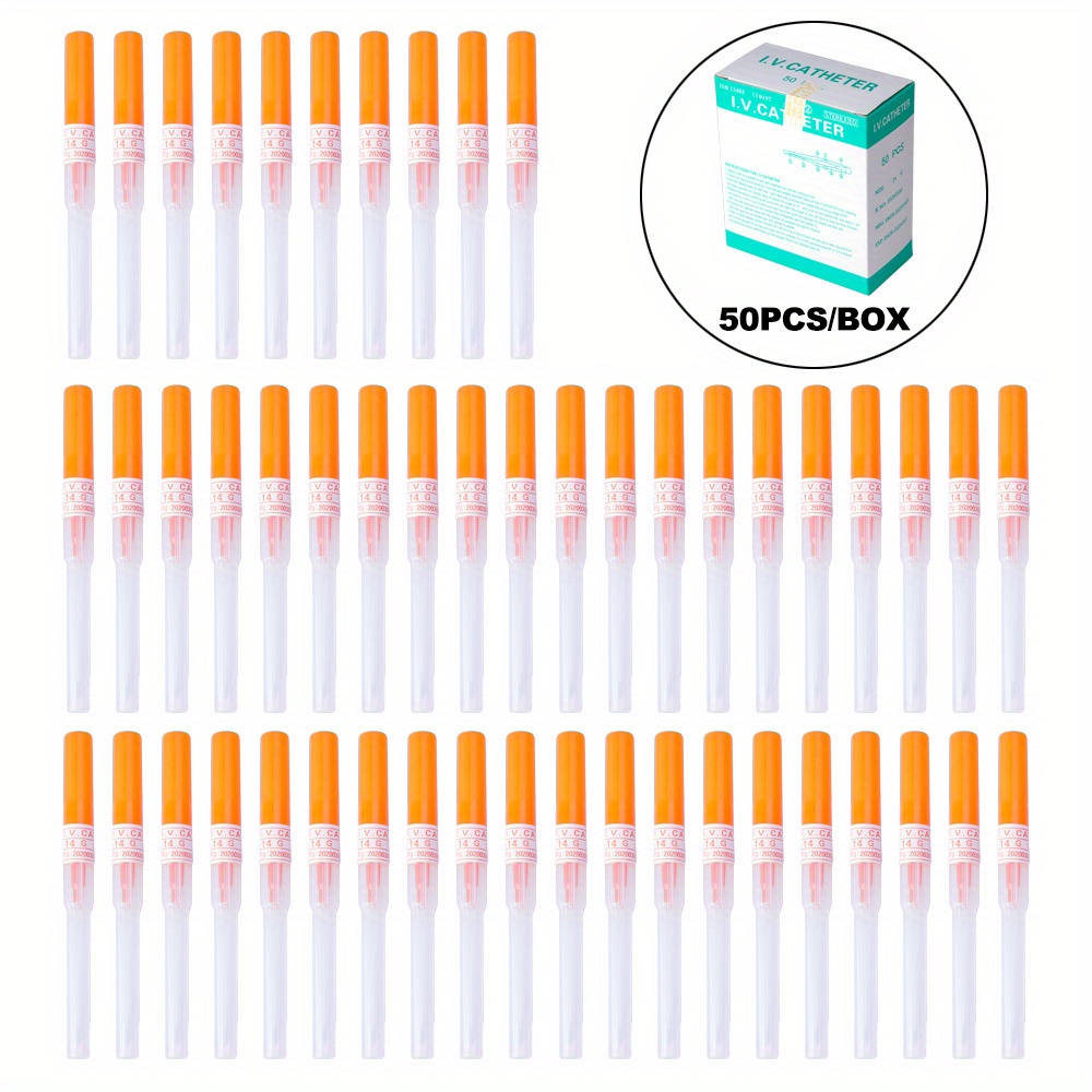 50pcs Stainless Steel Automatic Release Body Piercing Needles