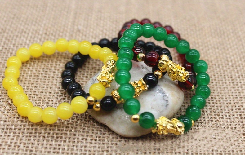 imitation agate bracelet pixiu bead bracelet bangle gifts details 6