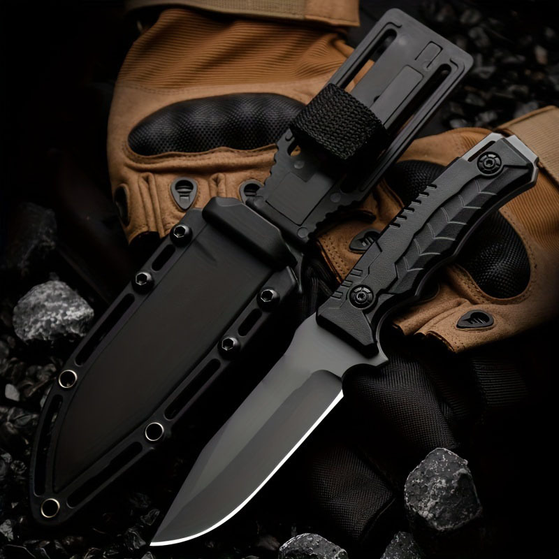 Large Hunting Knife Bowie Sharp Fixed Blade Camping Military Outdoor  Survival