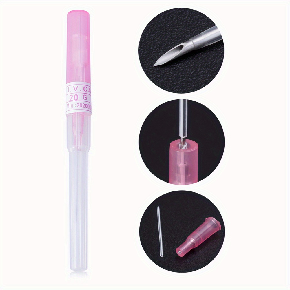 50pcs Stainless Steel Automatic Release Body Piercing Needles
