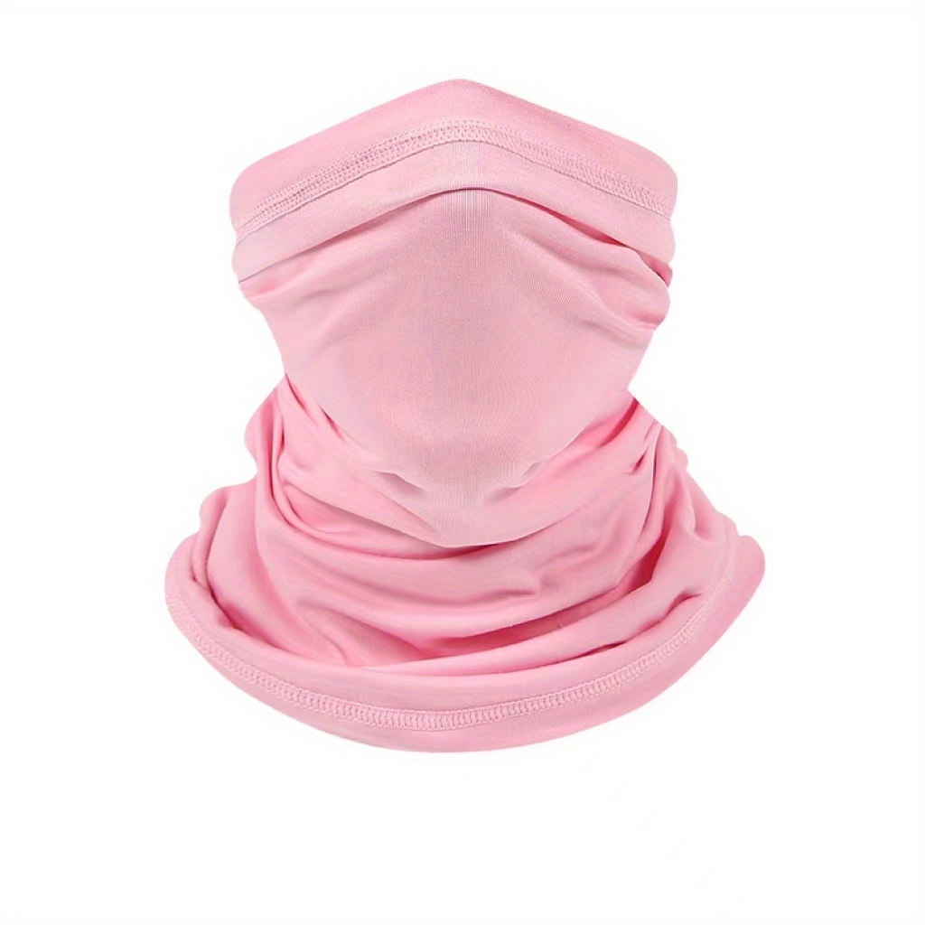 1 pc Outdoor Sunscreen Mask Bandana Men's Face Scarf Summer Protection Full  Face Neck Gaiter Motorcycle Ice Silk Head Cover Riding Equipment Windproof