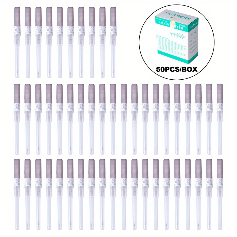 50pcs Stainless Steel Automatic Release Body Piercing Needles