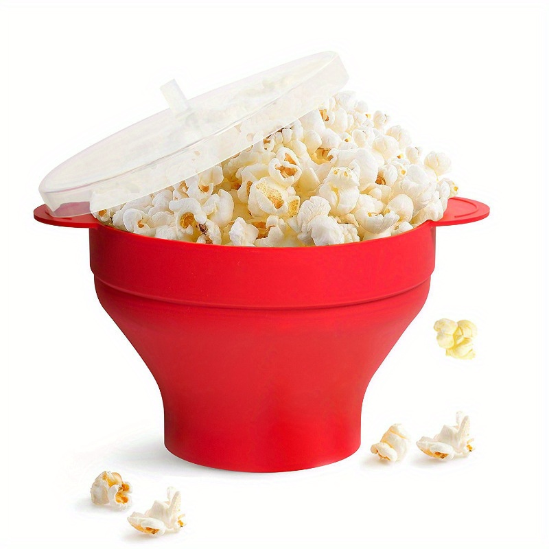 High temp Resistant Microwave Popcorn Bucket Large Silicone - Temu