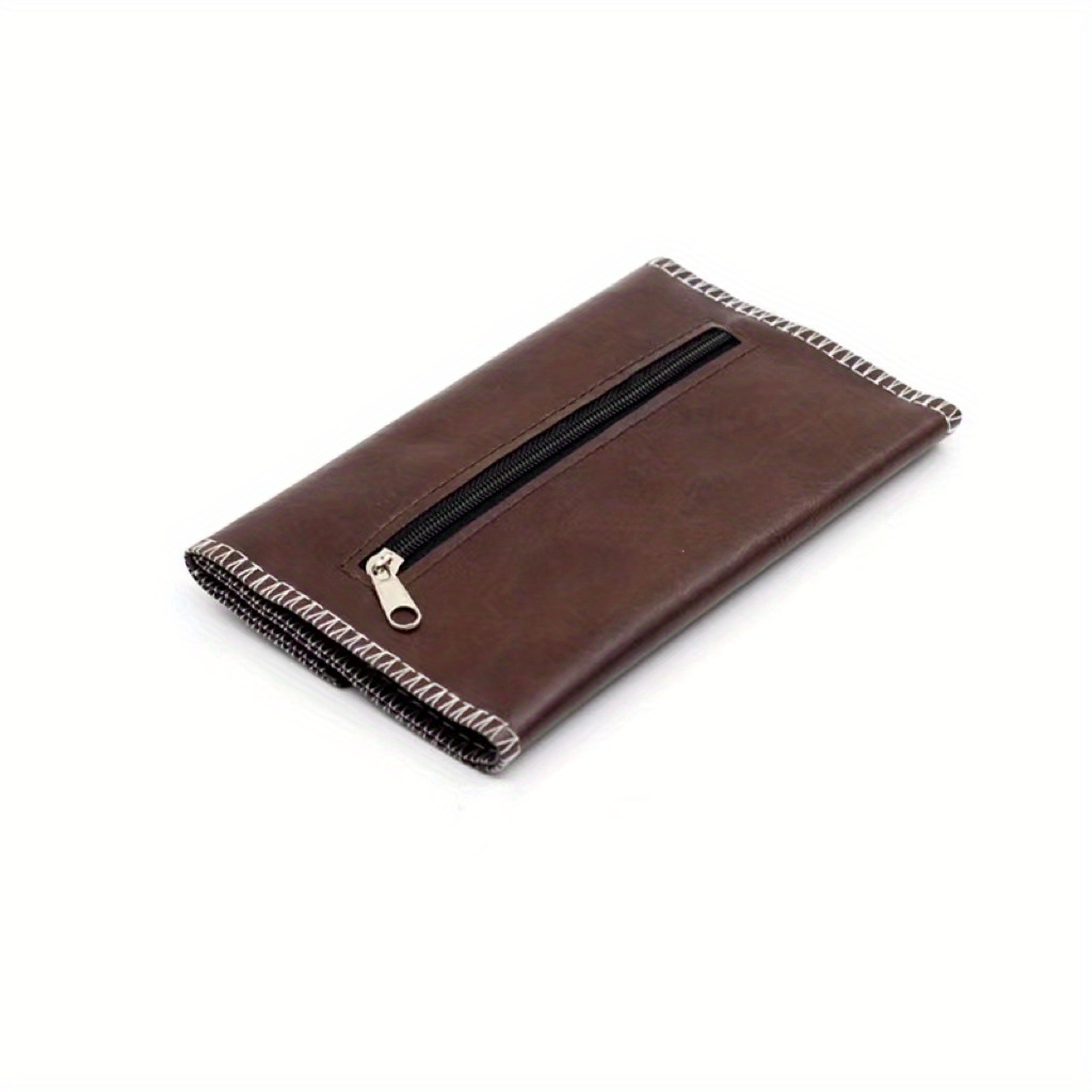 Leather Tobacco Bag: Portable Cigarette Rolling Pipe Bag - Temu