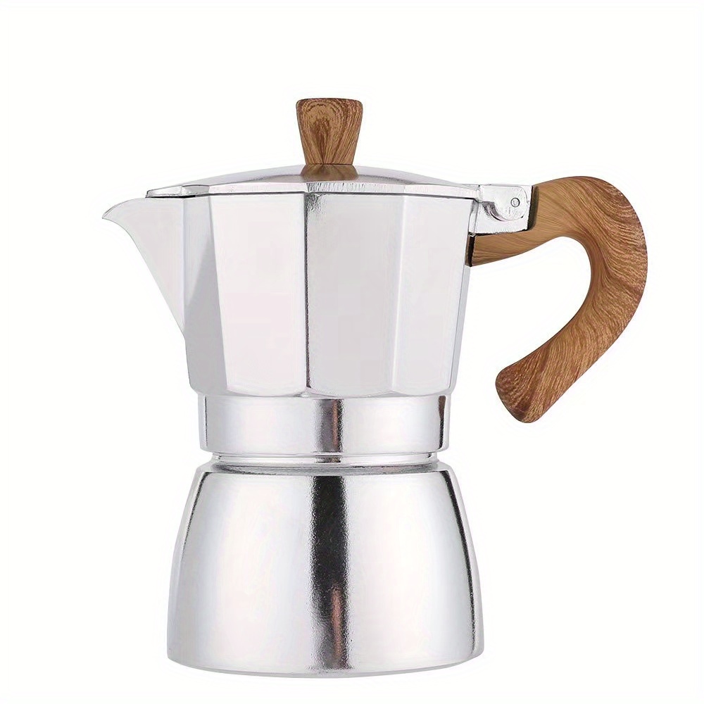 1pc Stainless Steel Moka Pot Espresso Coffee Maker Home 300ML Coffee Pot 