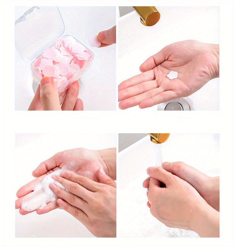 2 Box (200 Tablets) c Summer Disposable Soap tablets Outdoor travel portable hand washing soap
