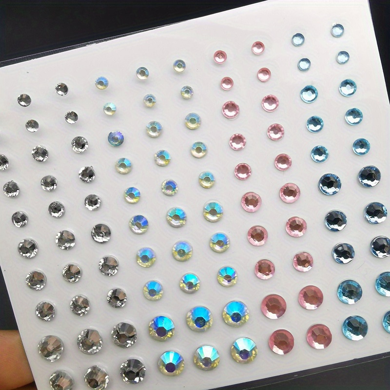 Eye Body Face Rhinestone Jewels Stickers Self Adhesive Crystal Rainbow  Makeup Face Stick for Women Fake Dermal Top Body Jewelry