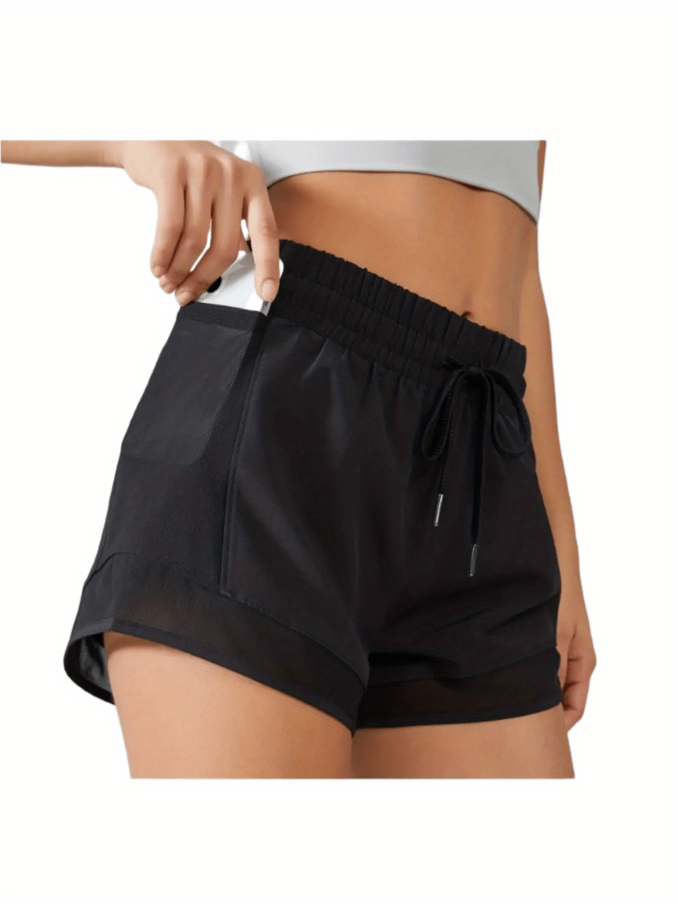 Womens Outdoor Sports Shorts High Waist Loose Breathable Quick Drying Fitness  Running Training Yoga Pants, Free Shipping On Items Shipped From Temu