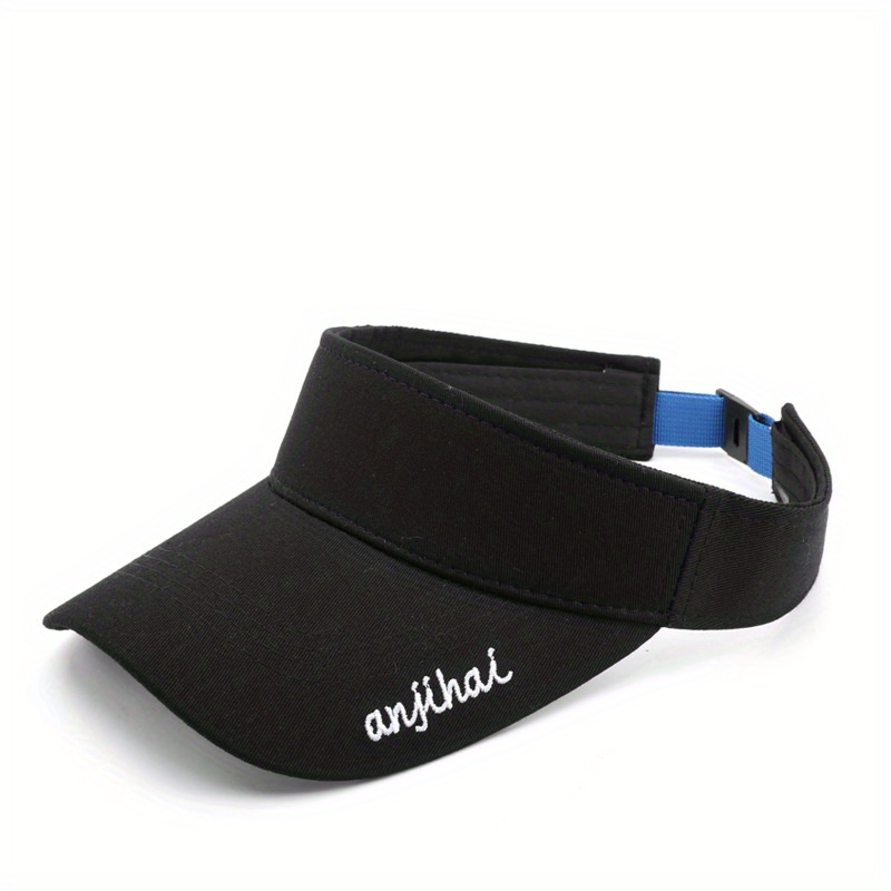 Men's Letter Embroidery Curved Eaves Sun Hat