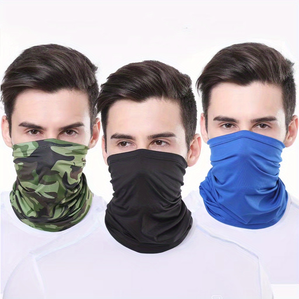Outdoor Sunscreen Mask Bandana Mens Face Scarf Summer Protection Full Face  Neck Gaiter Motorcycle Ice Silk Head Cover Riding Equipment, Don't Miss  These Great Deals