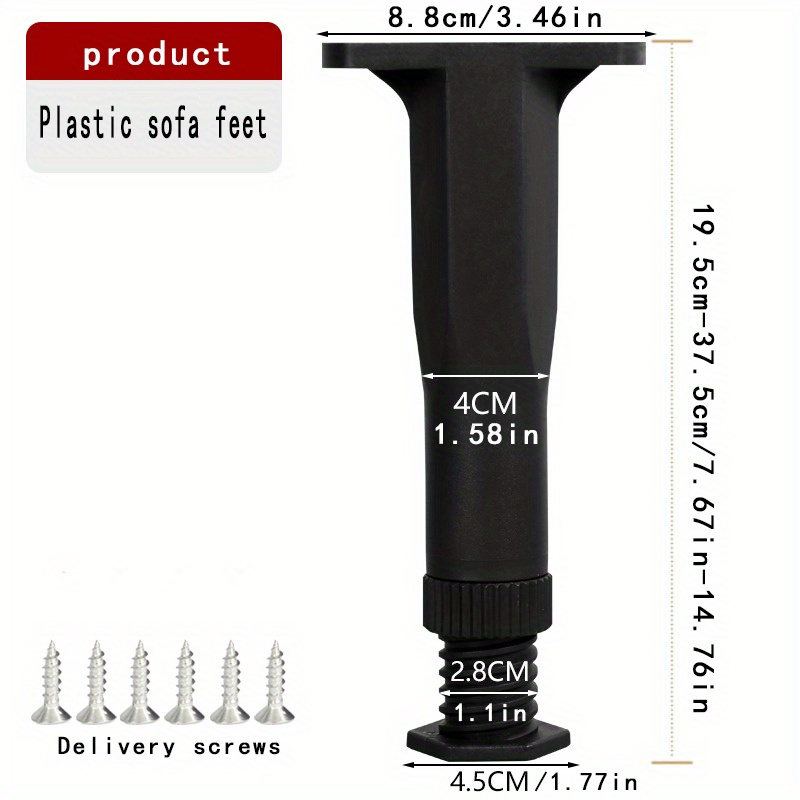 Patas de soporte de cama, patas ajustables de metal para cama, marco  central de cama resistente, refuerzo medio, parte inferior circular  extensible